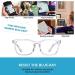 MAXJULI Blue Light Blocking Glasses for Men & Women | Computer Gaming TV & Phone Use | Model 6100 Translucent - Shop Now - Buy Online on GoSupps.com