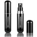 Fivexing 2Pcs Refillable Perfume Atomizer Bottles，Portable Mini Separate Perfume Bottle，Travel and Outings Spray Boxes Dispensers 5ml/0.2oz(Black)