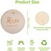 Abnaok Baby Monthly Milestone Cards 12 Pieces - Wooden Double-Sided Milestone Discs for Newborn Infants 0-12 Months - Baby Shower Gift Set for Growth Recording - Buy Online on GoSupps.com