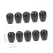 10 Pairs Black Stethoscope Earplugs - Echo Spare Parts (1.4x0.9cm) for Optimal Sound Isolation | International Shipping Available - Buy Online on GoSupps.com