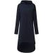 Bigfanshu in Women's Clothing Hooded Sweatshirt Long Sleeve Hoodies Ladies Jumper Dress Oversized Dark Blue - Buy Online on GoSupps.com