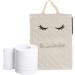 Toilet Paper Roll | Cotton Cute Eyelash Shape Toilet Roll Holder | Toilet Paper Dispenser Box for Camping Bathroom RV Car Travel No Glue or Drill Needed Gray - Buy Online on GoSupps.com