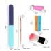 10 PCS Nail Polish Gel Remover Tools Kit with Clips, Cuticle Pusher, Peeler, Brush, File, and Buffer Block - Buy Online on GoSupps.com