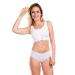 Lipoelastic Pi Super Variant- Postoperative BH- Seamless cotton cotton cotton with adjustable hook and eyelet closure at the front 3xL white