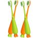 Buy Minkissy Manual Toothbrush Set - 12 Pieces Carrot Travel Toothbrushes for Kids | Childrens Dental Care - Buy Online on GoSupps.com