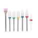 NAROOTE Nail Drill Bits 7Pcs Nail Metal Drill Bits Nail Polishing Burr Manicure Pedicure Accessory Tool Set(TZ-08) - Buy Online on GoSupps.com