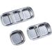 Zerodeko 9 Pcs Condiment Plate Sub-Grid Dish Wasabi Dish Soy Sauce Dishes Seasoning Dish Coffee Cup Holder Dishes for Cooking Appetizer Plate Stainless Steel Dipping Plate Titanium Mx3pcs As Shownx3pcs - Buy Online on GoSupps.com