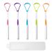 Tongue scraping cleaner for adults and children colorful plastic tongue brush oral care scraper set for fresh breath oral health cleaning accessories