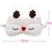 iPobie Cute Elk Sleep Mask Soft 3D Fluffy Animal Design Eye Cover for Sleeping Travel - Buy Online on GoSupps.com