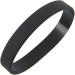 Dawafit 2x Fashion Silicone Rubber Band Elastic Black Bracelet Bangle for Men & Women | International Shipping Available - Buy Online on GoSupps.com