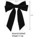 SUKOKOLA N1H0 Black Acrylic Bow Hair Clip - Elegant Hair Accessories for All Occasions | International Shipping Available - Buy Online on GoSupps.com