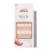 KISS Salon Acrylic French Nail Manicure Set - Medium Length Square Je T'aime - Nail Kit with Pink Gel Nail Glue - Includes Mini File and Manicure Stick - Buy Online on GoSupps.com