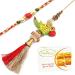 Ghasitaram Gifts Rakhis Online - Rakhi for Brother- The ME 2 Bhaiya Bhabhi Rakhi with 400 GMS of Besan Barfi Rakhi Set with 400 gms of Besan Barfi