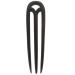 minkissy Ebony 3 Prong Hair Fork - U Shaped Hair Sticks Vintage Hairpin Hair Forks for Long Hair Wood Hair Clips Wood Hair Forks for Women Girls