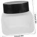 Didiseaon Frosted Glass Jars Cream Sub Container Refillable Lotion Bottle Lotion Containers Glass Cosmetic Cream Bottle Glass Jar with Lid Creami Cosmetic Containers Cream Jar Filling Travel - Buy Online on GoSupps.com