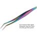 Colorful Stainless Steel Eyelash Tweezers for Perfect Extensions - Long Sloping Design for Home Use - Buy Online on GoSupps.com