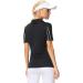 JACK SMITH Women's Golf Polo Shirt | Short Sleeve Dry Fit Tennis Shirt with Zipper | Activewear Polo | Black - Size Medium - Buy Online on GoSupps.com