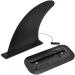 DSHE Detachable Center Fin Black, Kayak Rudder Kit Skeg Tracking Fin Watershed Board for Inflatable Canoe, Stand Up Paddle SUP Boards, Surfboard