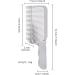 NestNook V-shaped Comb Hair Blending Tool Blend Friend Fade Comb Professional Hair Cutting Comb Heat Resistant FlatTop Hair Clipper Cuts Tools for Men Salon Hairdressing Barber or At Home (Grey 1pc) - Buy Online on GoSupps.com