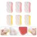 6Pcs Exfoliating Body Scrub & Loofah Sponges - Soft Bath & Shower Scrubber with Shea Butter - Random Colors for Glowing Skin - Buy Online on GoSupps.com