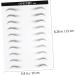 Beavorty 4 Sheets Black Stickers Eyebrow Stickers for Makeup Transfer Stickers 6 Proof Supplies - Buy Online on GoSupps.com