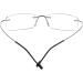 Rongchy Super Light 100% Titanium Rimless Reading Glasses for Men - +0.50 Strength Gray Color Includes Eyewear Case - 23 Options Available - Buy Online on GoSupps.com