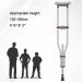 LINYUES Folding Portable Crutches for Adult Spring Underarm Crutches for Sports Injuries and Travel Aluminum Adjustable Medical Crutches (Size : 2 Pack) Double The Comfort - Buy Online on GoSupps.com