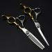 Hair Cutting Scissors 6 Inch Professional JP 440c Steel Scissor Big Gem Hair Scissors Haircut Thinning Barber Makas Cutting Shears Hairdressing Scissors Set
