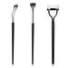 simarro 3Pcs Eyelash Brush Makeup Brush Set Angle Brush Steel Tooth Eyelash Comb for Natural Lifted Eyelash Separator Eyebrow Applicator Portable Makeup Brush for Women Girl
