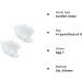 2 Pairs Silicone Heel Protectors for Plantar Fasciitis Relief and Cracked Heels - Buy Online on GoSupps.com