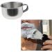 Oshhni Premium Stainless Steel Shaving Mug and Brush Set for Men's Grooming - Buy Online on GoSupps.com