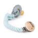 AngelicArt Macrame Pacifier Chain with Engraved Name for Babies - Girls and Boys - Many Models and Colors - Personalized (Mint)