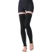 TOFLY Thigh High Compression Stockings - Footless, 1 Pair, Opaque, 15-20mmHg Graduated Compression, Silicone Band, Varicose Veins, Swelling, Edema, DVT Relief - Black XXL - Buy Online on GoSupps.com