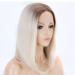 SHIYID Blonde Short Wig for Women | Synthetic Lace Front Wig with Light Brown Roots | Heat Resistant Fiber - Buy Online on GoSupps.com
