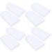 Deror Toe Protector 4 Pairs Silicone Toe Protector Anti-Wear Anti-Pain with Breathable Silica Gel Tool White