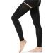 Leeofty 1 Pair Thigh High Socks Men Women 20-30mmHg Stockings Sleeves for Varicose Vein Swelling