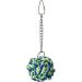 Parrot Essentials Nuts for Knots Ball on Chain Parrot Toy from Rope for Pet Birds to Chew Preen and Shred - Suitable for all Bird Cages and Parrot Stands - Buy Online on GoSupps.com