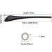 Willwa Anti-Slip Plastic Hanger Tips for Metal Glasses - 10 Pairs (20 Pieces) - Transparent 25x70mm - Buy Online on GoSupps.com