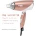 Foldable Travel Hair Dryer - Dual Voltage Lightweight Ionic Blow Dryer (Gold) for International Use - Buy Online on GoSupps.com