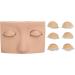 Vivid Half Face Makeup Head with 3 Pairs Removable Eyelids for Lash Extensions Practice Compact Lightweight Suitable for Display (Skin Color) - Buy Online on GoSupps.com