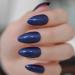 Hujl Almond High Heels Artificial Nails 24pcs Full Cover Fake Nail Art in Naked Pink Blue Orange | 10 Sizes Acrylic Pressed Tips - Buy Online on GoSupps.com