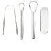Tongue cleaner 3 pieces of tongue scraps tongue scraper set tongue scraper stainless steel tongue cleaner with storage case reduces bad breath fresh breath