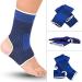 Juliyeh Ankle Support Compression Sleeve - 1 Pair for Fitness Injury Recovery, Joint Pain, Sprains & Sports - Men & Women - One Size - Buy Online on GoSupps.com