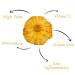 3.5 oz Dehydrated Pineapple Slices - Large Batch of Over 20 Dried Pineapple Fruit Pieces for Cocktails & Garnishes - Buy Online on GoSupps.com