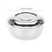 Men's Stainless Steel Shaving Soap Bowl with Mirror Cover | Universal Beauty Product for a Perfect Shave - Buy Online on GoSupps.com