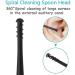 Soft Silicone Double Head Micro-bristle Ear Cleaner - Reusable Double Rotating Ear Pick for Ear Wax Removal - 360 Degree Rotation - Black - Buy Online on GoSupps.com
