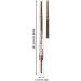 Waterproof Eyebrow Pencil Long Lasting Eye Brow Makeup Gel Pencils | Anti-Smudge Eyebrow Pencil Interchangeable Tip for Mother Kagrote Brown - Buy Online on GoSupps.com