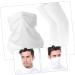 Gleavi Chiffon Hijab Set with Sleeve Banda - Sporty Yoga Lift Veil & Cooling Arm Sleeves | 45x24cm White - Buy Online on GoSupps.com