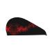 Explosion Burst Red Black Coral Velvet Dry Hair Cap Unisex Wet Towel Wrap The Ideal Bathroom Pool Party Beach and Home Accessory