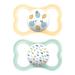 MAM Air pacifiers in a set of 2 rubber with pacifier box 16+ months neutral